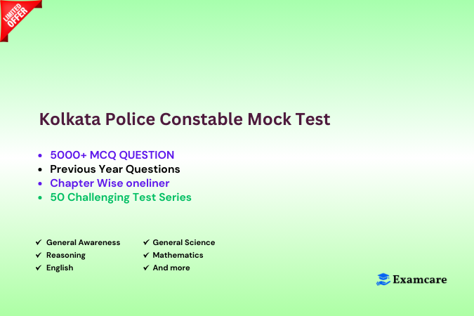 Kolkata Police Constable Mock Test