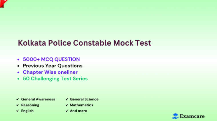 Kolkata Police Constable Mock Test