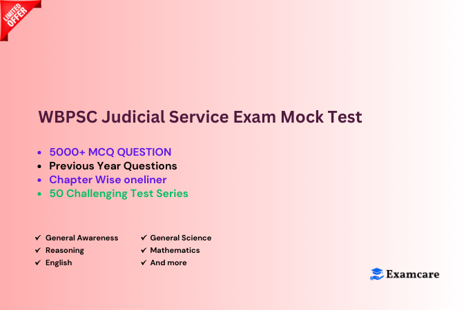 WBPSC Judicial Service Exam Mock Test