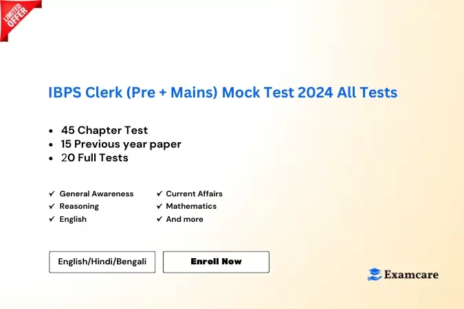 IBPS Clerk Prelims Mock Test