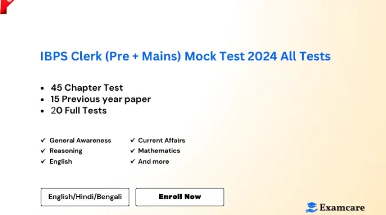 IBPS Clerk Prelims Mock Test