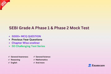 SEBI Grade A Phase 1 &Phase 2 Mock Test