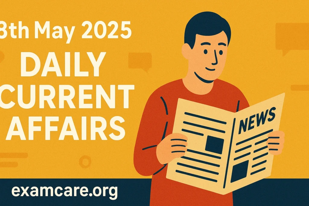 8th may 2025 current affairs examcare